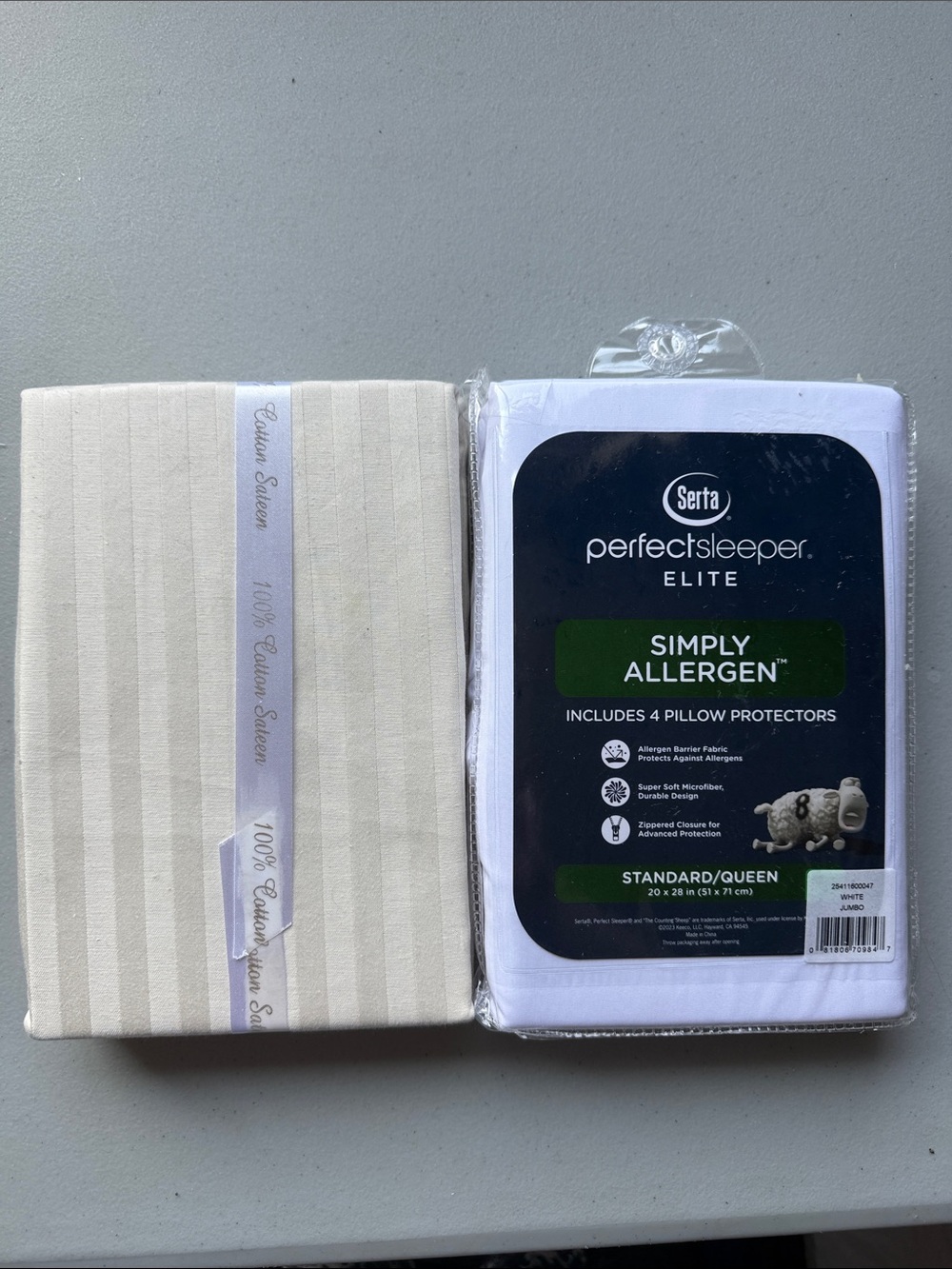 Perfect Sleeper Elite Simply Allergen White Pillow Protectors (4-Pack)